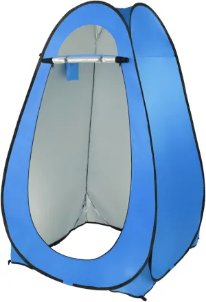 Portable Pop Up Toilet Shower Tent, Privacy Camping Changing Room, Durable Steel Wire Construction, Easy Setup, 47.2x74.8 inch