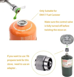 Portable Propane Camping Heater Outdoor Camping Gas Camp Tent Heater for Ice Fishing Backpacking Hiking Hunting BRS-H22