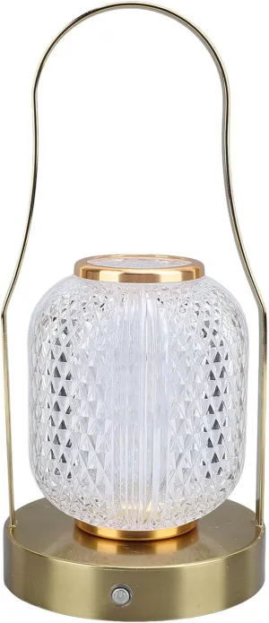 Portable Rechargeable Cordless Lantern with LED Table Lamp, 3600mAh Battery Operated with Touch Stepless Dimming, Suitable for Home, Bedroom, Camping and Outdoor Activities