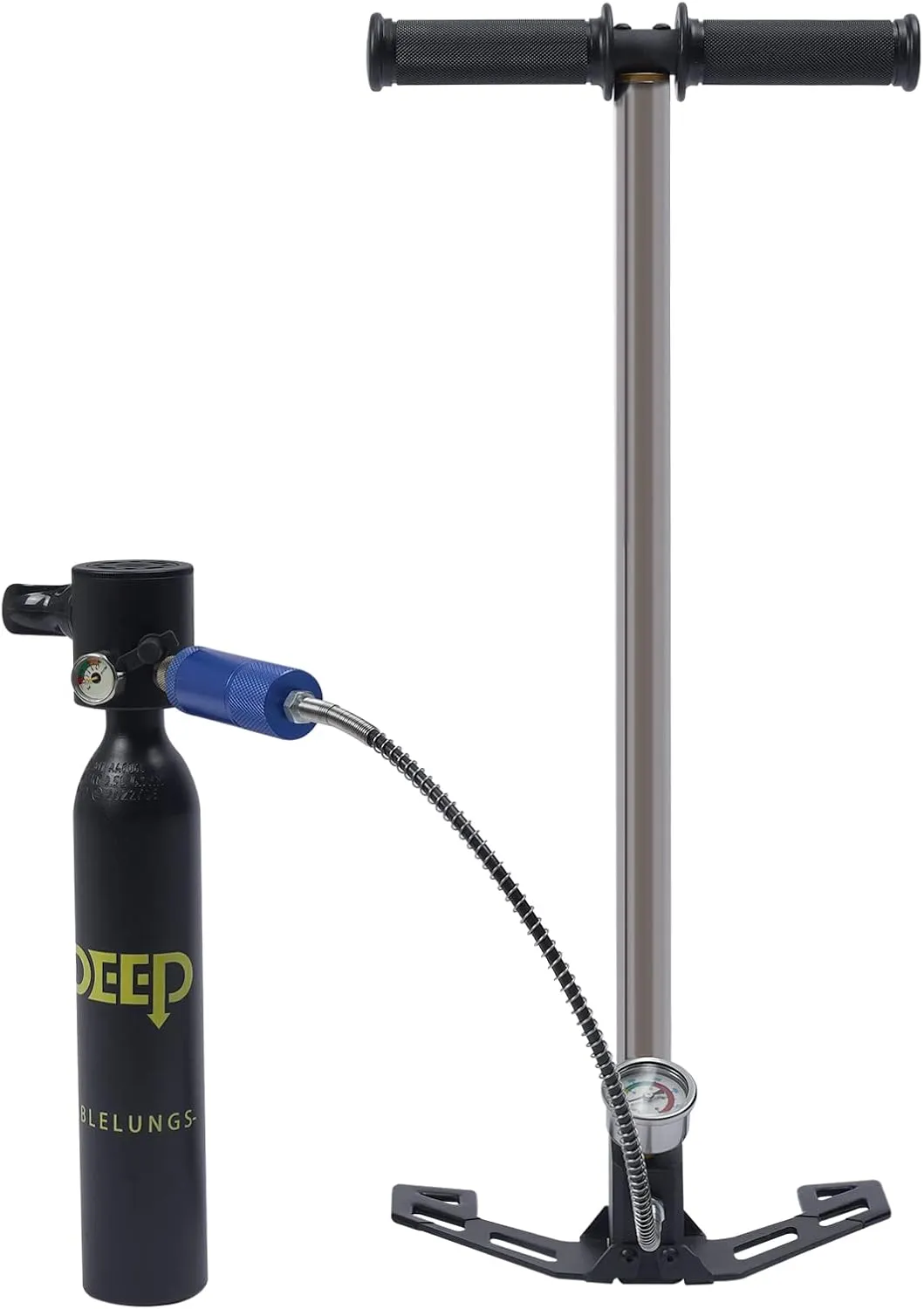 Portable Scuba Tank with Pump, 0.5L Mini Diving Tank, 10min Usable Duration, Dive Portable Lungs Kit, Underwater Breathing System for Underwater Exploration & Rescue