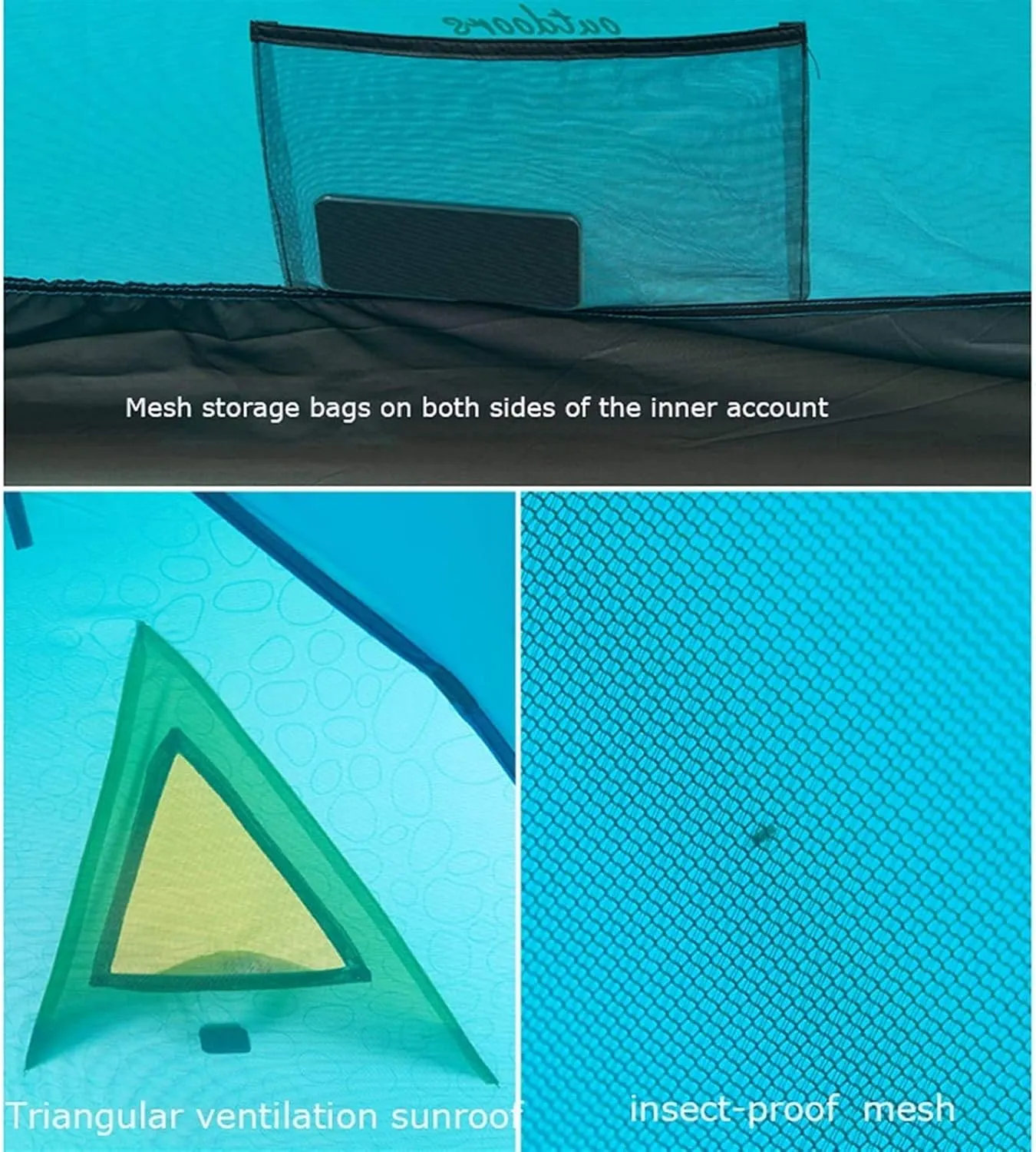 Portable Tent Tent Ultralight Easy Set up and Carry Family Tent,Rainproof Backpackitent for Campihikioutdoor Outdoor (Blue 2 Person)