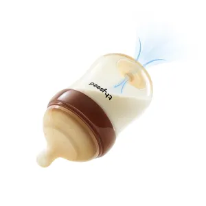 PPSU Natural Anti-Colic Baby Bottles That Mimic Breastfeeding Newborn Breast Like Nursing Bottle for Breastfed Babies Who Refuses Bottle Boy Girl Infant Formula Feeding Anti Gas 5oz/160mL 1m 