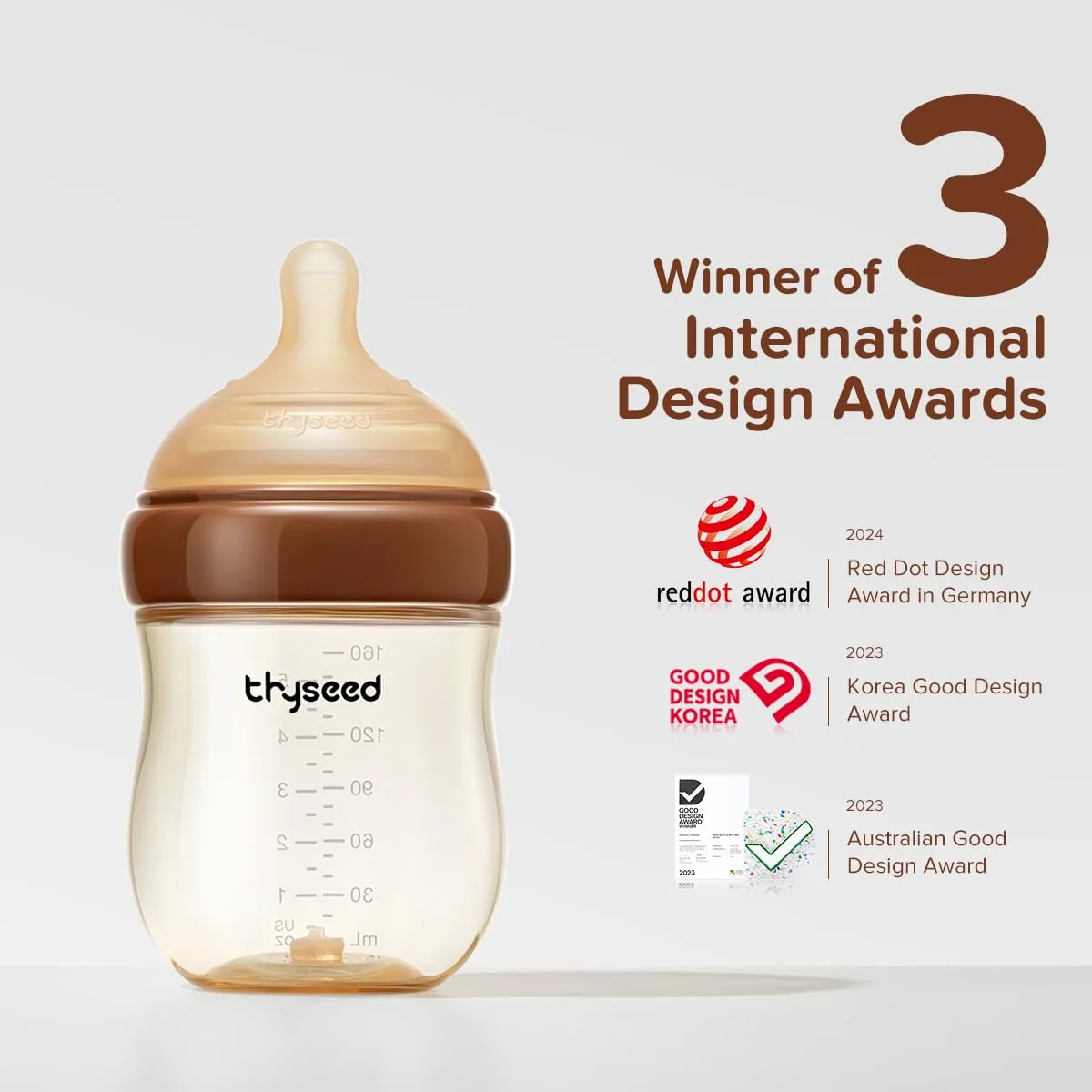 PPSU Natural Anti-Colic Baby Bottles That Mimic Breastfeeding Newborn Breast Like Nursing Bottle for Breastfed Babies Who Refuses Bottle Boy Girl Infant Formula Feeding Anti Gas 5oz/160mL 1m 