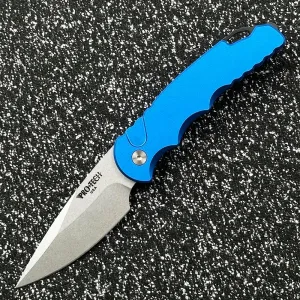 PRO-TECH Ultra Tech T501 Aluminum Handle Outdoor Folding Knife Camping Sharp Tactical Anti-Body Fruit EDC Tool Knife (Blue)