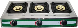 Propane Gas Portable Stove 3 Burners 30,000 BTU Stainless Steel Camping Stove