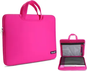 Protective Case for A4 Tracing LED Light Pad, Carrying Bag Travel Storage Case Pouch Cover with Pockets, for Laptop, Notebook, Most Tracing Light Table Pink