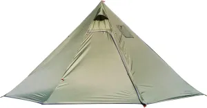 Pyramid Tent Tipi Hot Tents with Stove Hole Windows Outdoor Camping Family Teepee Indian Tent for 2-4 Person for Outdoor Travel Hiking Accessories