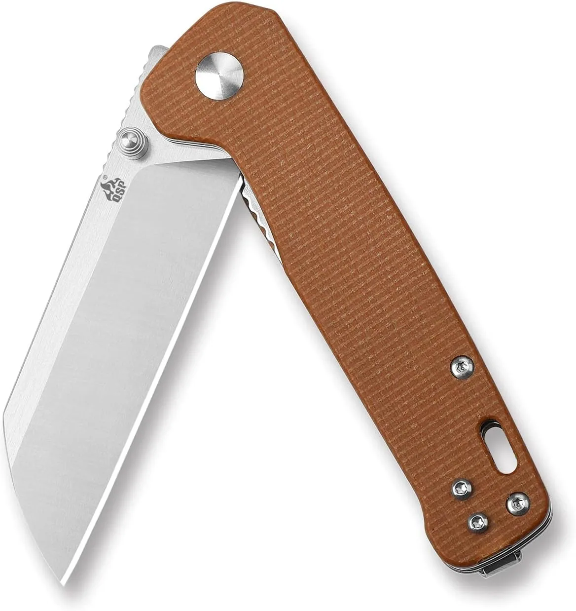QSP Penguin Folding Knife – Rugged D2 Blade – Premium Micarta Handle – Smooth One-Hand Open – Deep Carry Clip – Left/Right-Handed Friendly – Perfect for EDC and Outdoor Adventures
