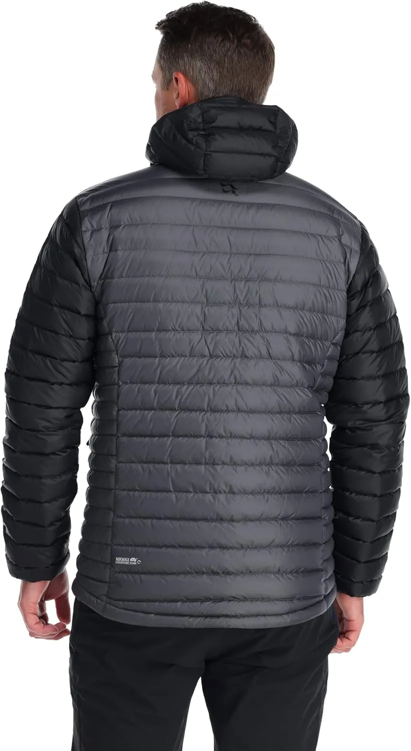 Rab Men's Microlight Alpine 700-Fill Down Hooded Puffer Jacket for Hiking & Skiing