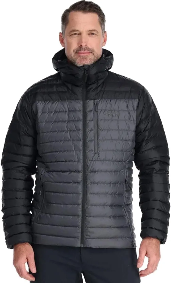 Rab Men's Microlight Alpine 700-Fill Down Hooded Puffer Jacket for Hiking & Skiing