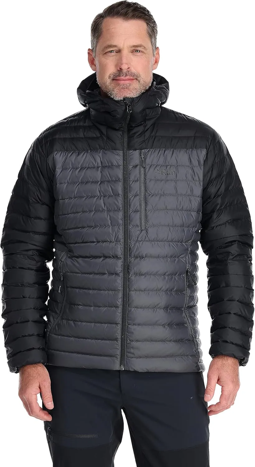 Rab Men's Microlight Alpine 700-Fill Down Hooded Puffer Jacket for Hiking & Skiing