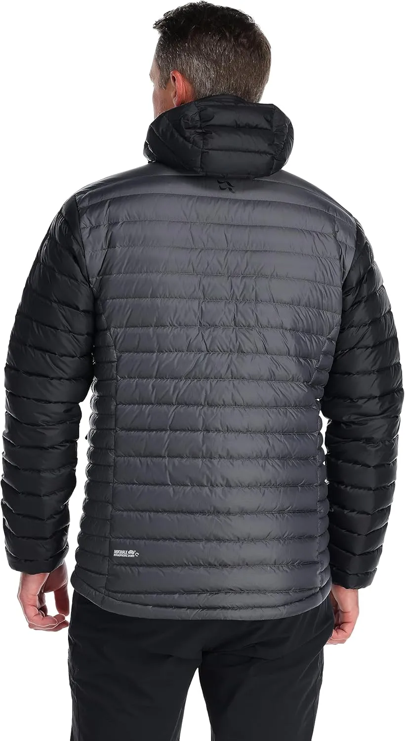 Rab Men's Microlight Alpine 700-Fill Down Hooded Puffer Jacket for Hiking & Skiing