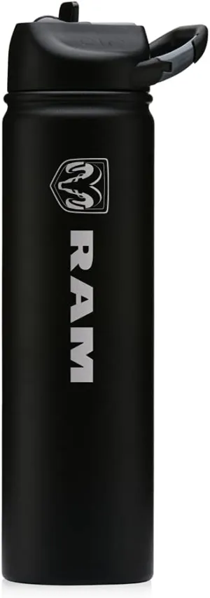 RAM Trucks Vertical Laser Engraved SIC Water Bottle - Black,