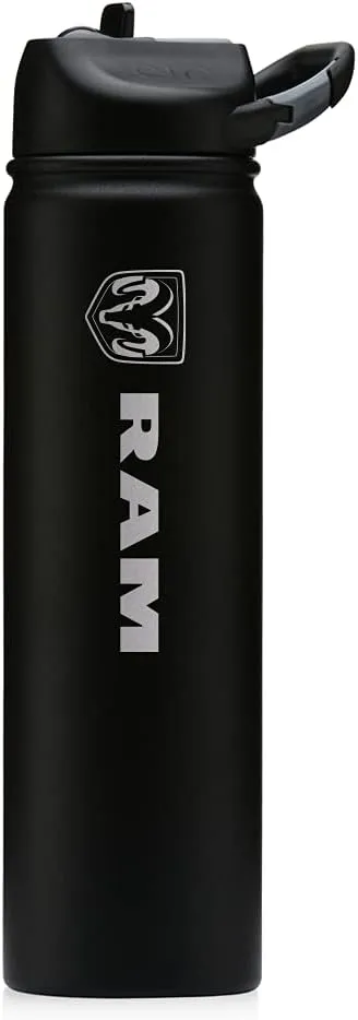 RAM Trucks Vertical Laser Engraved SIC Water Bottle - Black,