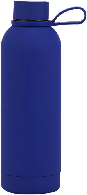 RareGem Insulated Water Bottles -17 oz Stainless Steel Rubber Coated Double Wall Water Bottle, Leakproof Lightweight,BPA Free