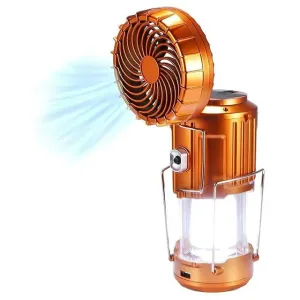 Rechargeable Solar Powered Camping Light With Fan