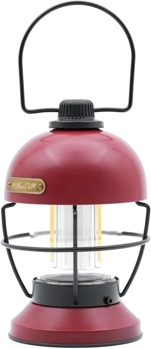 Retro Designed Camping Lantern 5000Mah Rechargeable Outdoor Lantern, Hanging Lantern IPX4 Water Resistance Three Illumination Modes with Dimmer Function, Dimmable Tabletop Lantern, Emergency Lantern