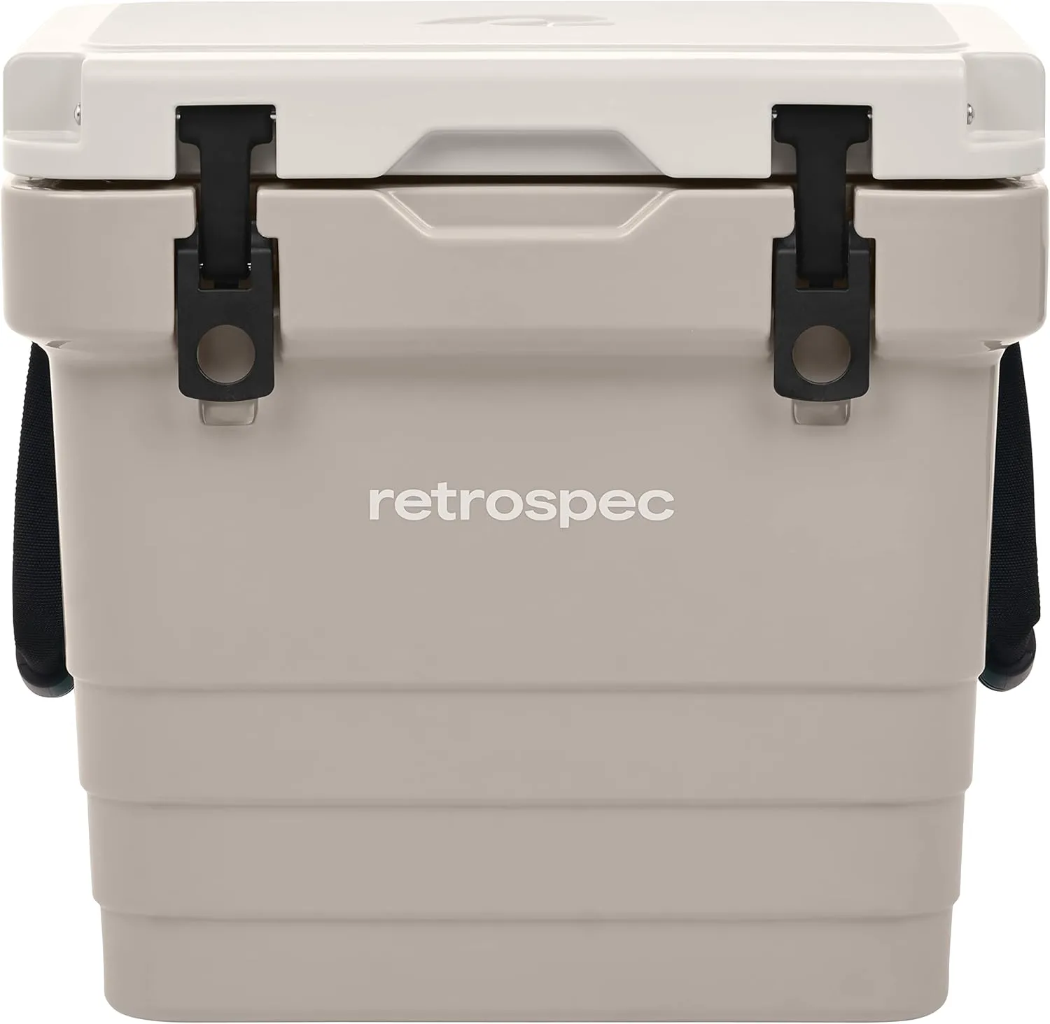 Retrospec Palisade Rotomolded Cooler - Fully Insulated Portable Ice Chest with Built in Bottle Opener, Tie-Down Slots & Dry Goods Basket - Large Beach, Camping & Travel Coolers 25, 45 & 65qt