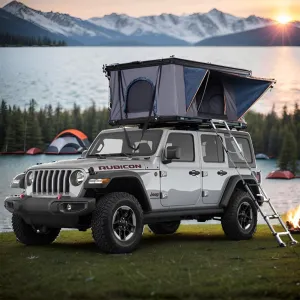 Robust Hard Shell Rooftop Tent | Spacious SUV Camping Tent | Waterproof Roof Top for Trucks