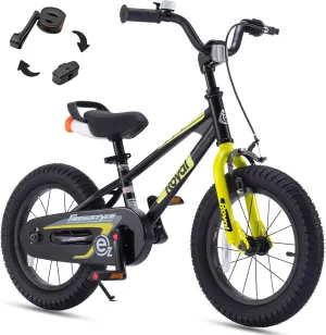 RoyalBaby Kids Bike EZ Freestyle Training Free Balance to Pedal Easy Learning Bicycle, 12-18 Inch for Toddlers to Big Kids
