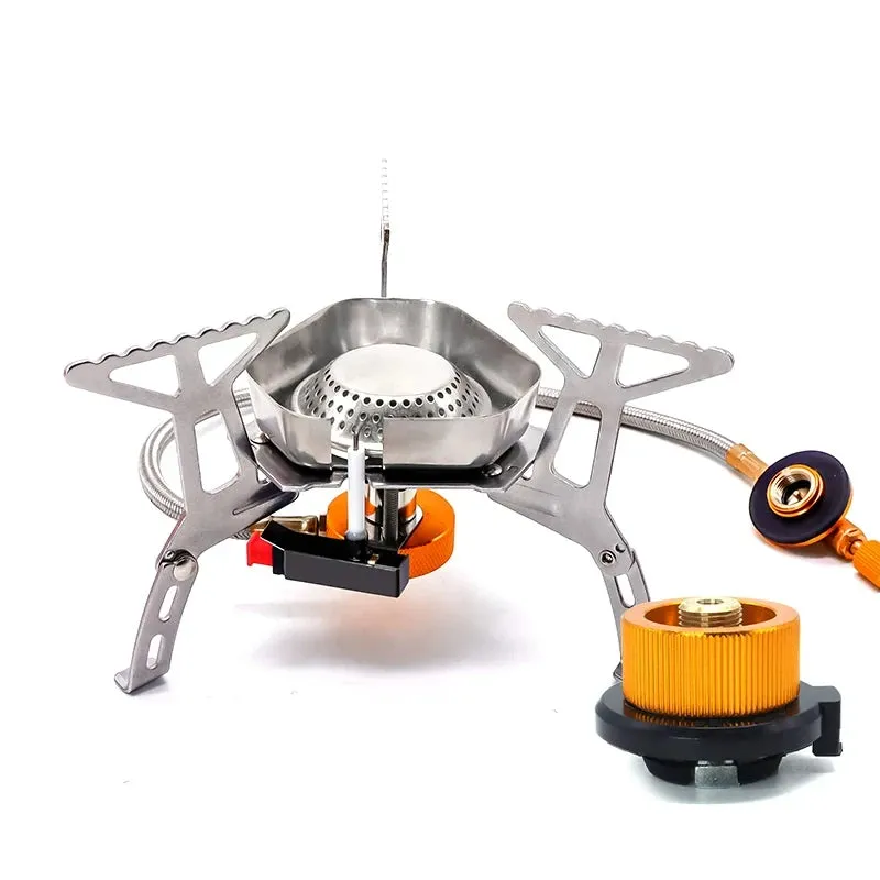 Royaleva Camping Gas Stove Burner - High-Power Portable Outdoor Cooking Equipment