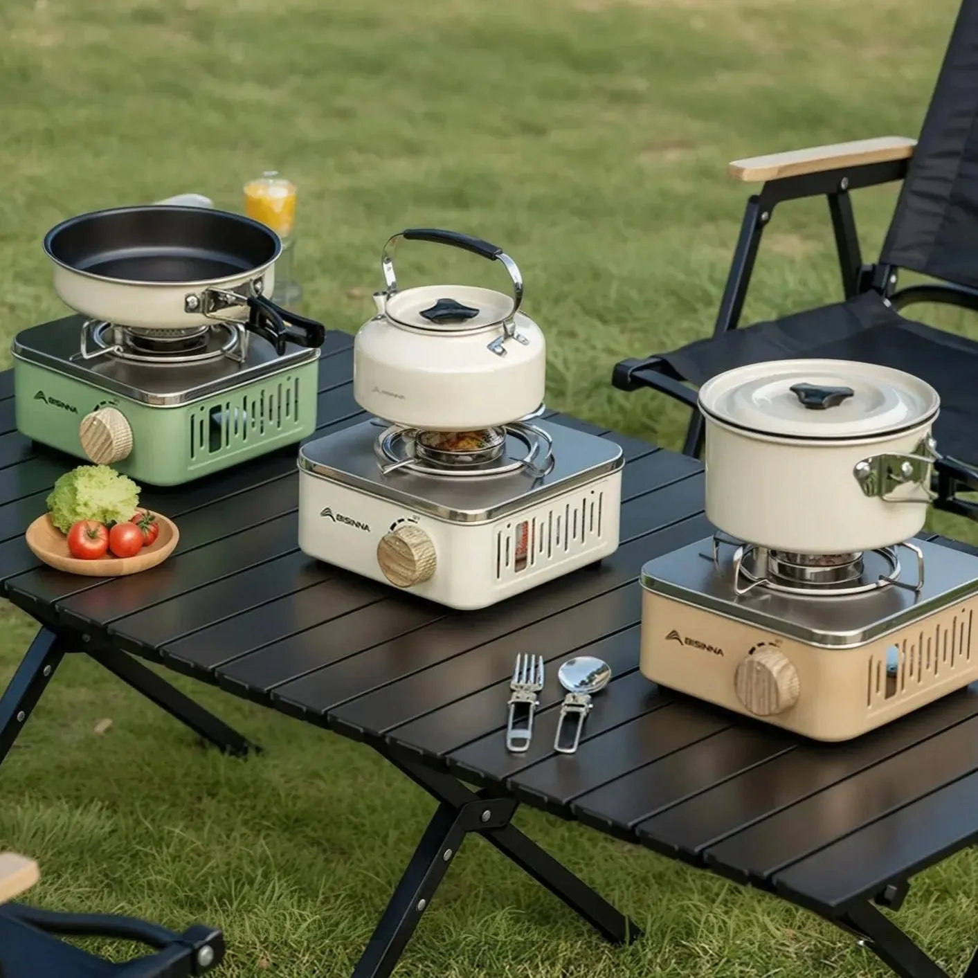 Royaleva Portable Camping Gas Stove – 2800W High-Power Outdoor Cassette Burner