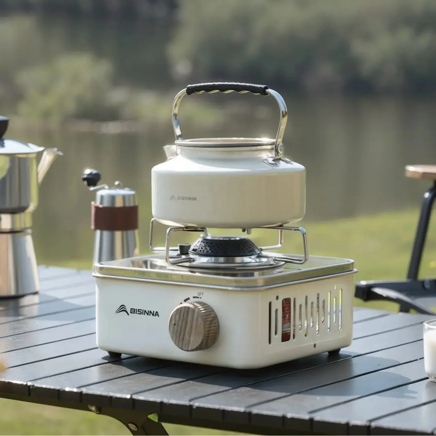 Royaleva Portable Camping Gas Stove – 2800W High-Power Outdoor Cassette Burner