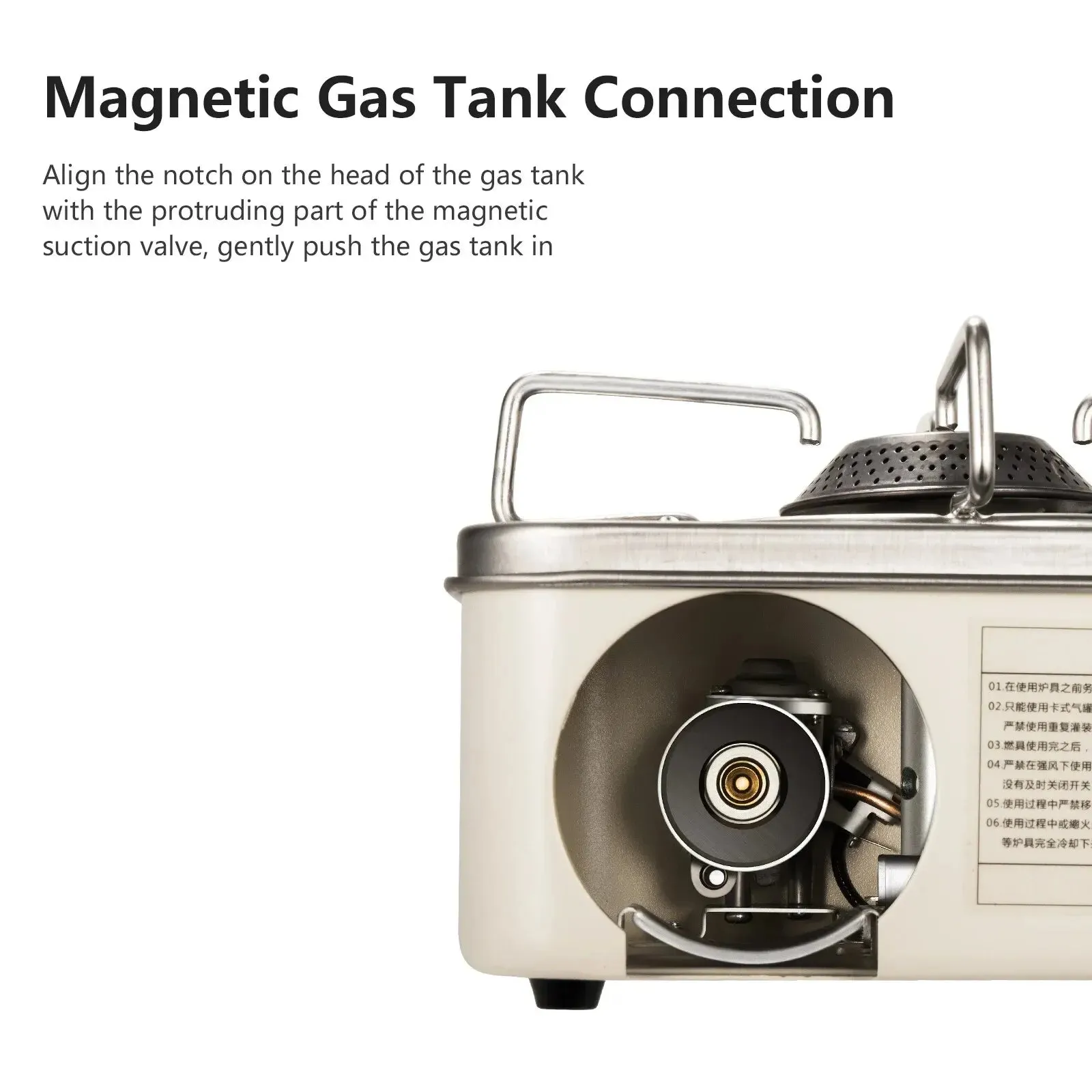 Royaleva Portable Camping Gas Stove – 2800W High-Power Outdoor Cassette Burner