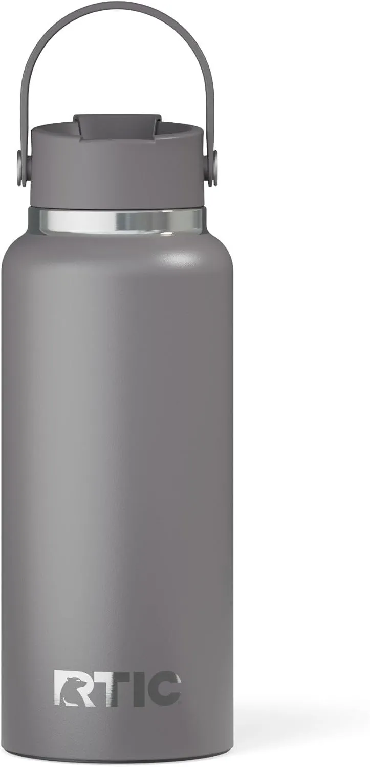 RTIC 32 oz Ceramic Lined Insulated Outback Bottle, Leak Resistant, Graphite