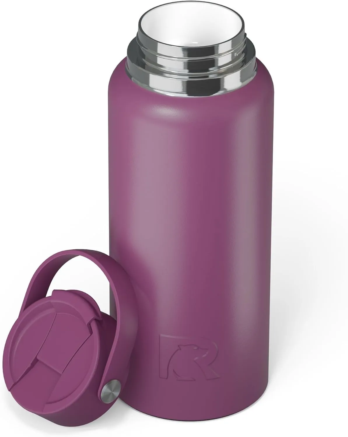 RTIC 32oz Outback Bottle, Insulated, Stainless Steel, Metal, Double Wall Vacuum-Insulation, Ceramic Lined, Leak-Proof Lid, BPA-Free Water Flask for Hiking, Running, Sports, Outdoor, Orchid