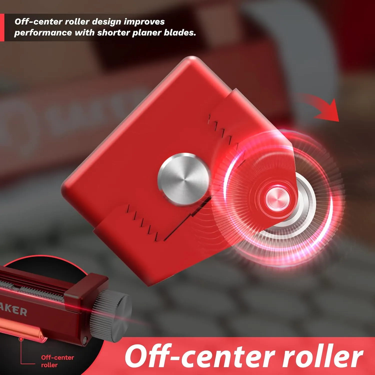 Saker Honing Guide with Whetstone - Red Off-Center Upgraded Honing Tool and Diamond Sharpening Stone Set Kit for Knife, Short Chisels and Planes, Fine/Coarse Plate, 400/1000/Grit…
