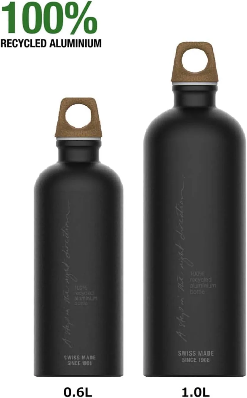 SIGG 50380 Outdoor Water Bottle, Swiss Aluminum Bottle, My Planet, 0.6L, Direction Plain