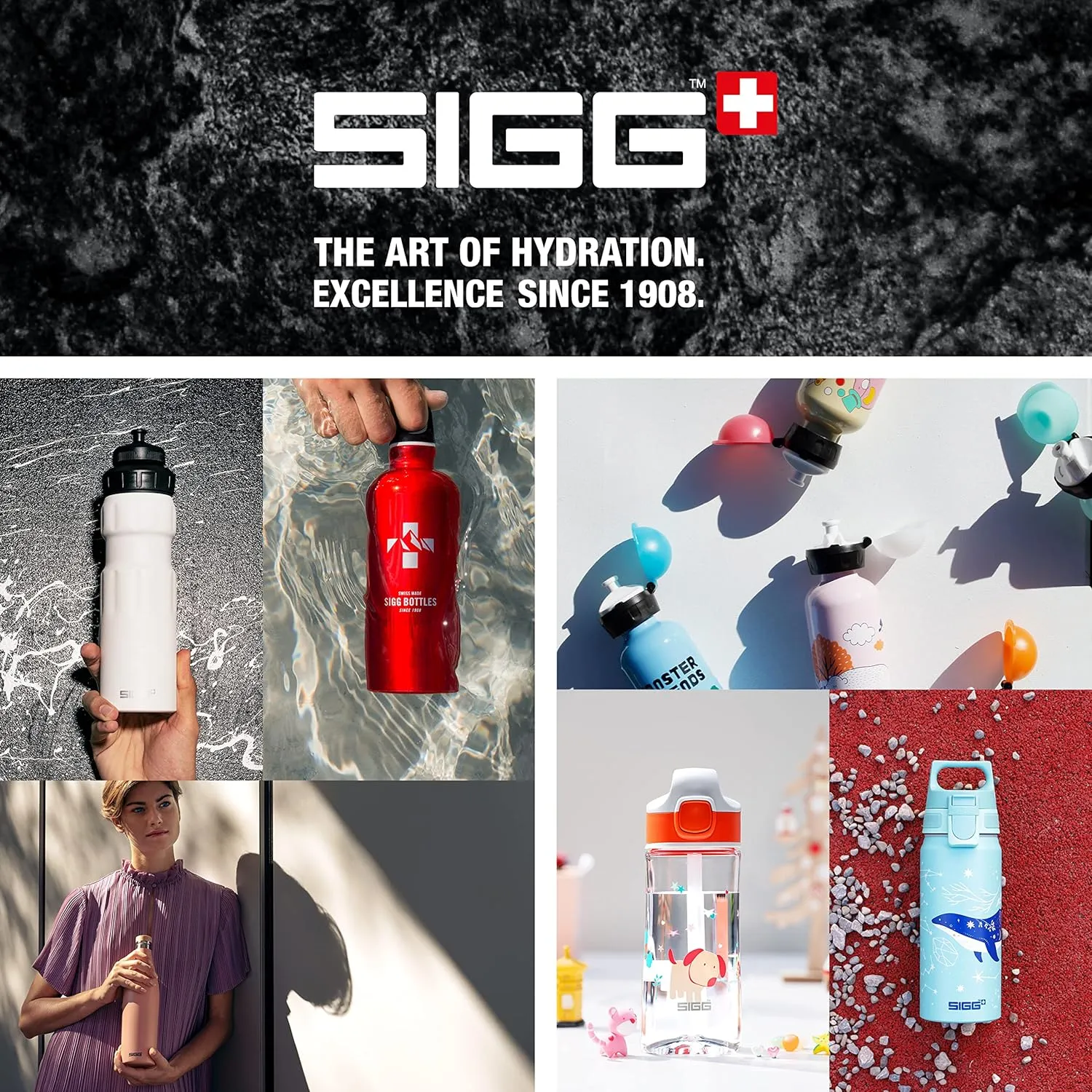 SIGG - Aluminium Water Bottle for Children - WMB One Batman - Suitable for Carbonated Drinks - Leak-Proof - Feather-Light - BPA-Free - ClimatePartner Certified - Sports & School - Blue - 0.6 L