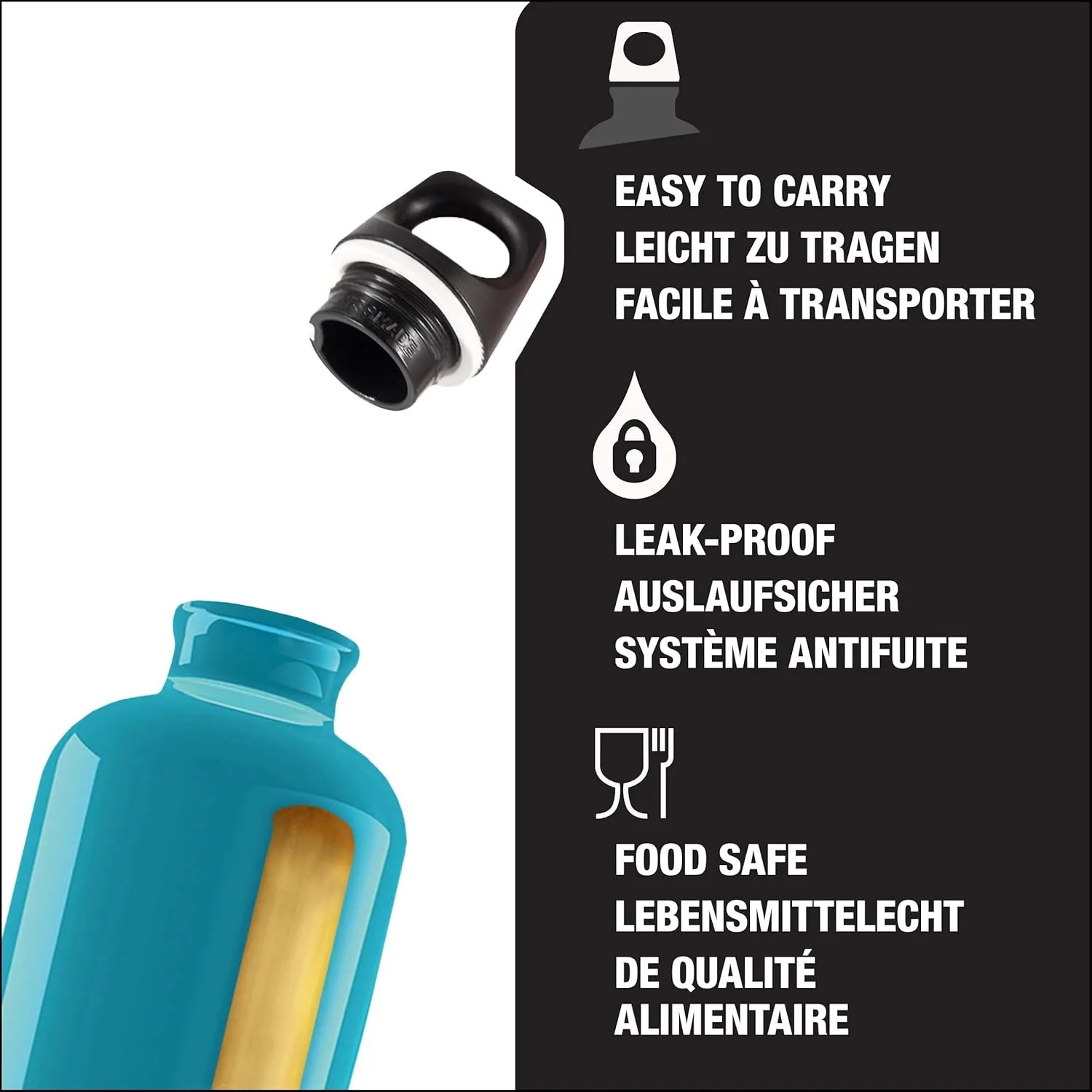 SIGG - Aluminum Water Bottle - Traveller - Made in Switzerland - Carbonated Drinks - Recycled - BPA-Free - 20Oz / 34Oz