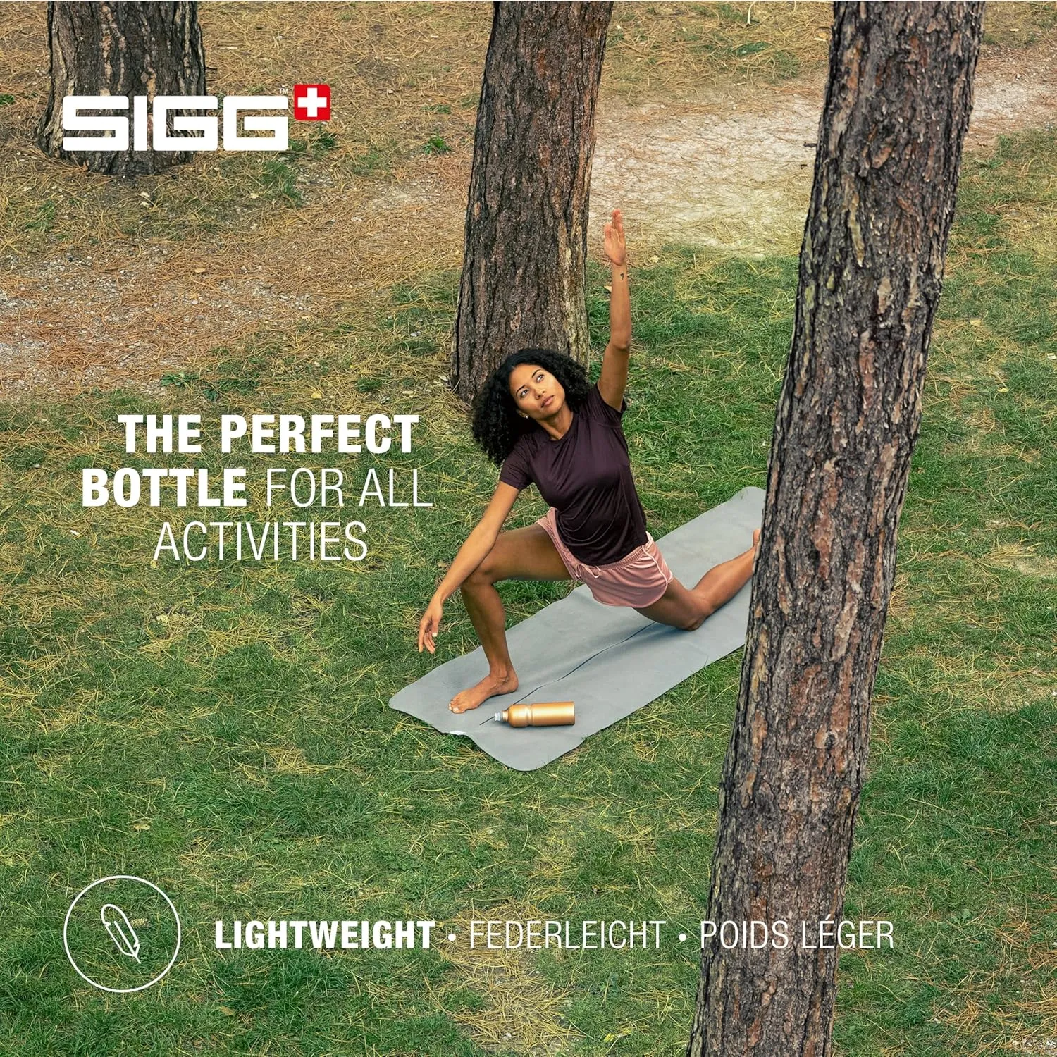 SIGG - PCR Aluminum Water Bottle - Move MyPlanet - Copper - Leakproof - Lightweight - BPA Free - 25 Oz