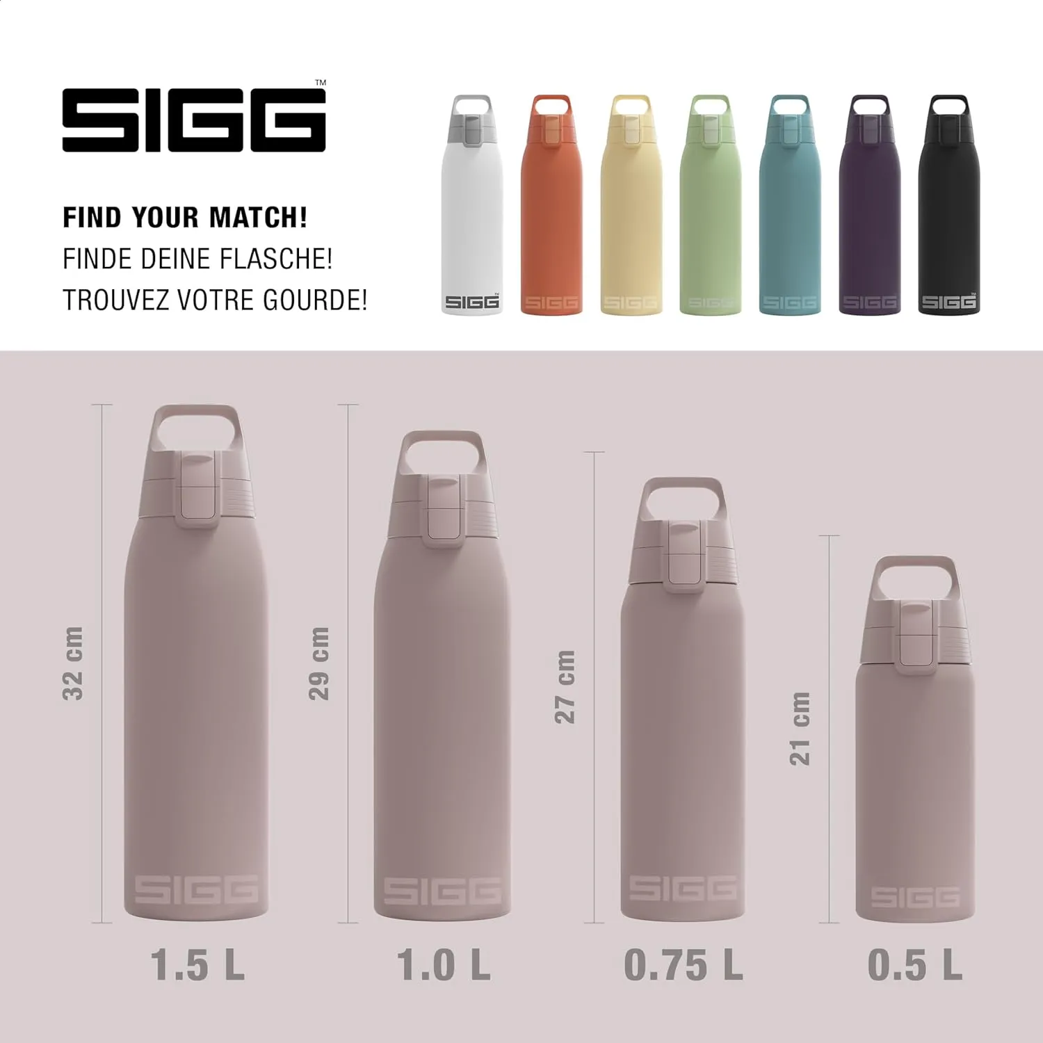 SIGG - Shield Therm- Stainless Steel Insulated Water Bottle - Carbonated Drinks, Leakproof, BPA Free, Recycled, 25, 34Oz