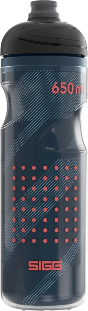 SIGG - Soft Bike Water Bottle - Pulsar Therm Night - Insulated - Squeezable - Dishwasher Safe - Lightweight - Leakproof - BPA Free - 22 Oz