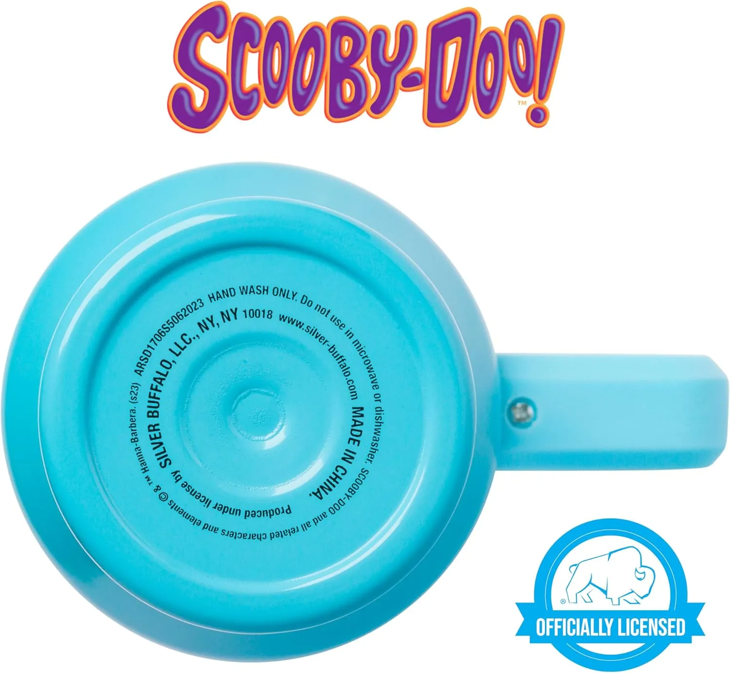 Silver Buffalo Scooby Doo Mystery Machine Featuring Shaggy, Velma, Fred and Daphne Stainless Steel Tumbler with Handle and Straw, Fits in Standard Cup Holder, 40 Ounces