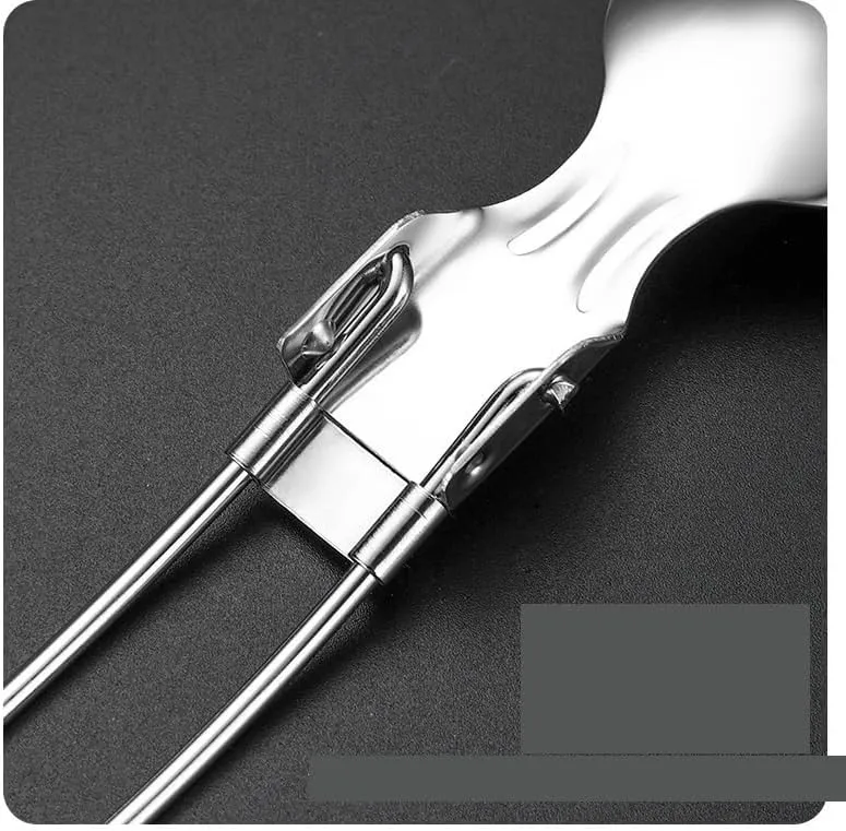 Silverware Flatware Cutlery Set, 3/12/18/24/30/36 Pcs 304 Stainless Steel Folding Cutlery Knife, Fork And Spoon Set For Outdoor Picnic Camping Portable Cutlery Foldable Spoon(12 Piece set fo