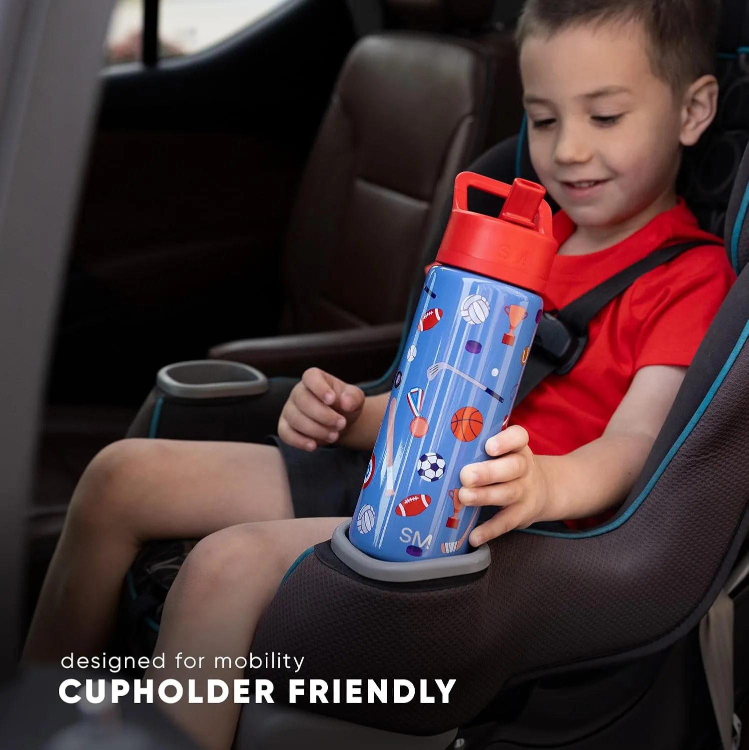 Simple Modern Kids Summit Water Bottle with Straw Lid | Marvel Spider Man 14oz Stainless Steel Cup Insulated Tumbler for Toddlers, Boys, School | Spidey Kid