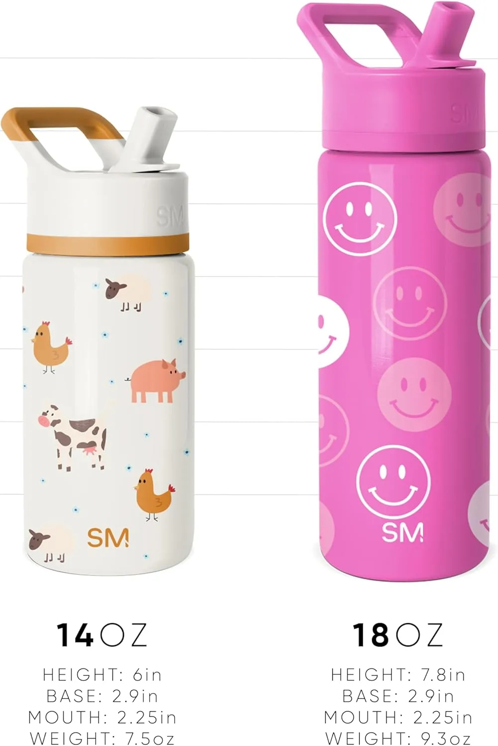 Simple Modern Kids Summit Water Bottle with Straw Lid | Transformers 14oz Stainless Steel Cup Insulated Tumbler for Toddlers, Boys, School | Transformer Block Nation