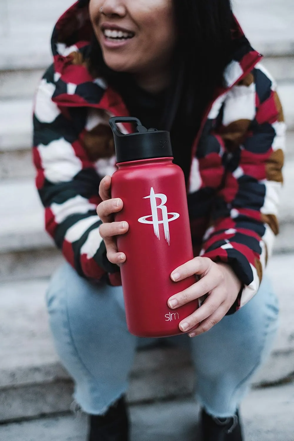 Simple Modern Officially Licensed NBA Water Bottle with Straw Lid Insulated Stainless Steel Thermos Gift | Summit Collection | 32oz
