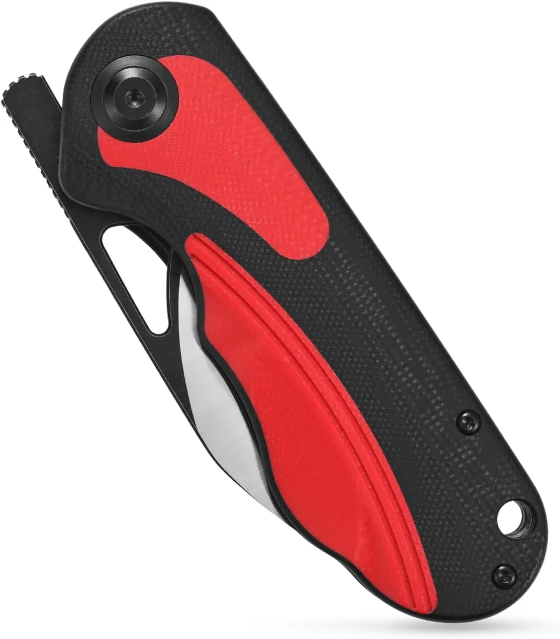 Sitivien ST156 Pocket Folding Knife, Sandvik 14C28N Steel Blade with G10 Handle,Chinese Zodiac Series EDC Tool Knifes for Camping Hiking Survival Fishing(Red)