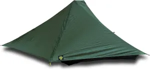 Six Moon Designs Skyscape Trekker Dark Green 1 Person 28 oz. Ultralight Backpacking Tent. Our Longest Shelter. Floor Stretches Over 8 ft Long. 100% Silicone Coated Polyester Construction.