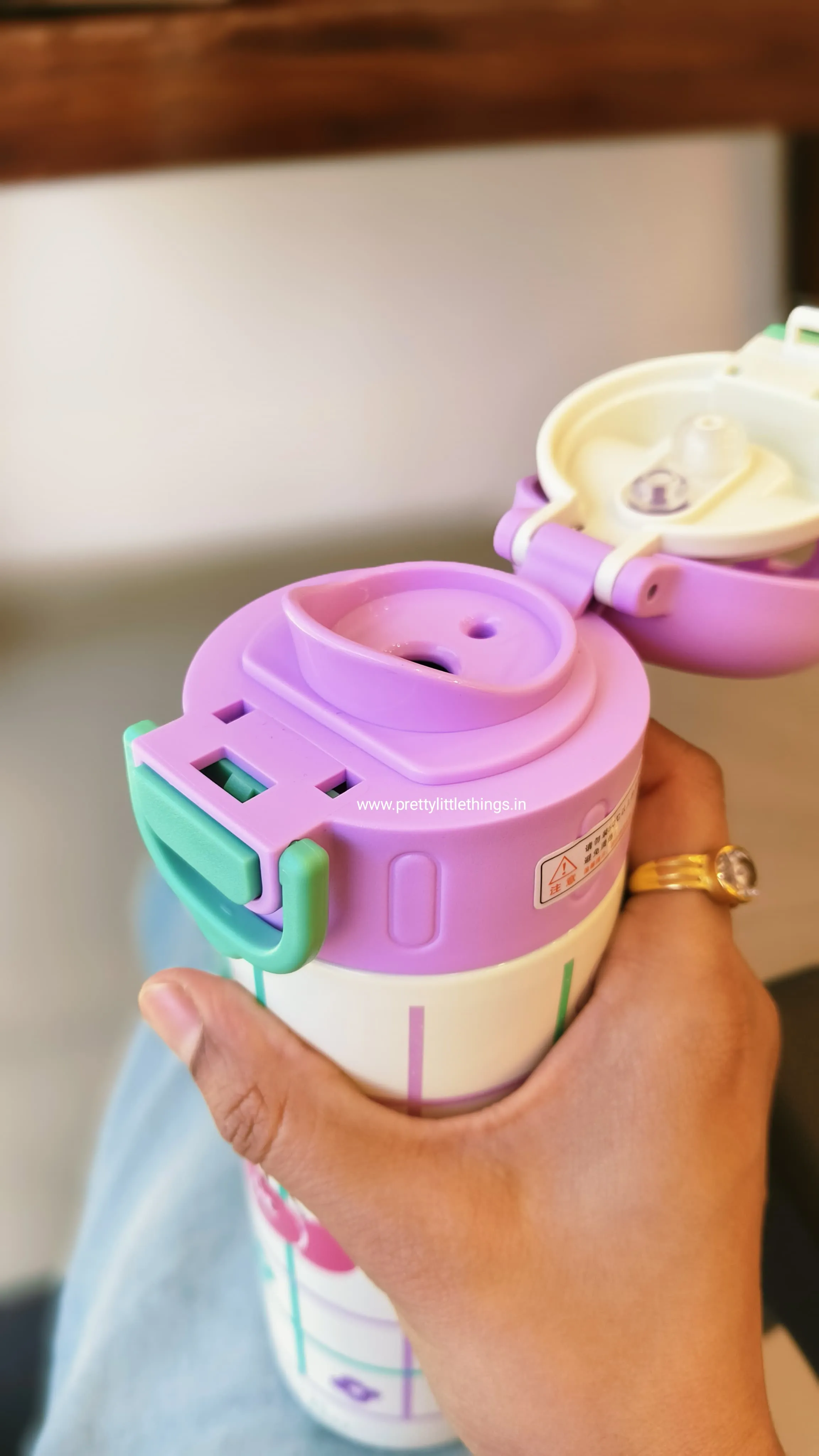 Sleek Insulated Water Bottles Donut / Kitty Dual Sipper [520 ml]