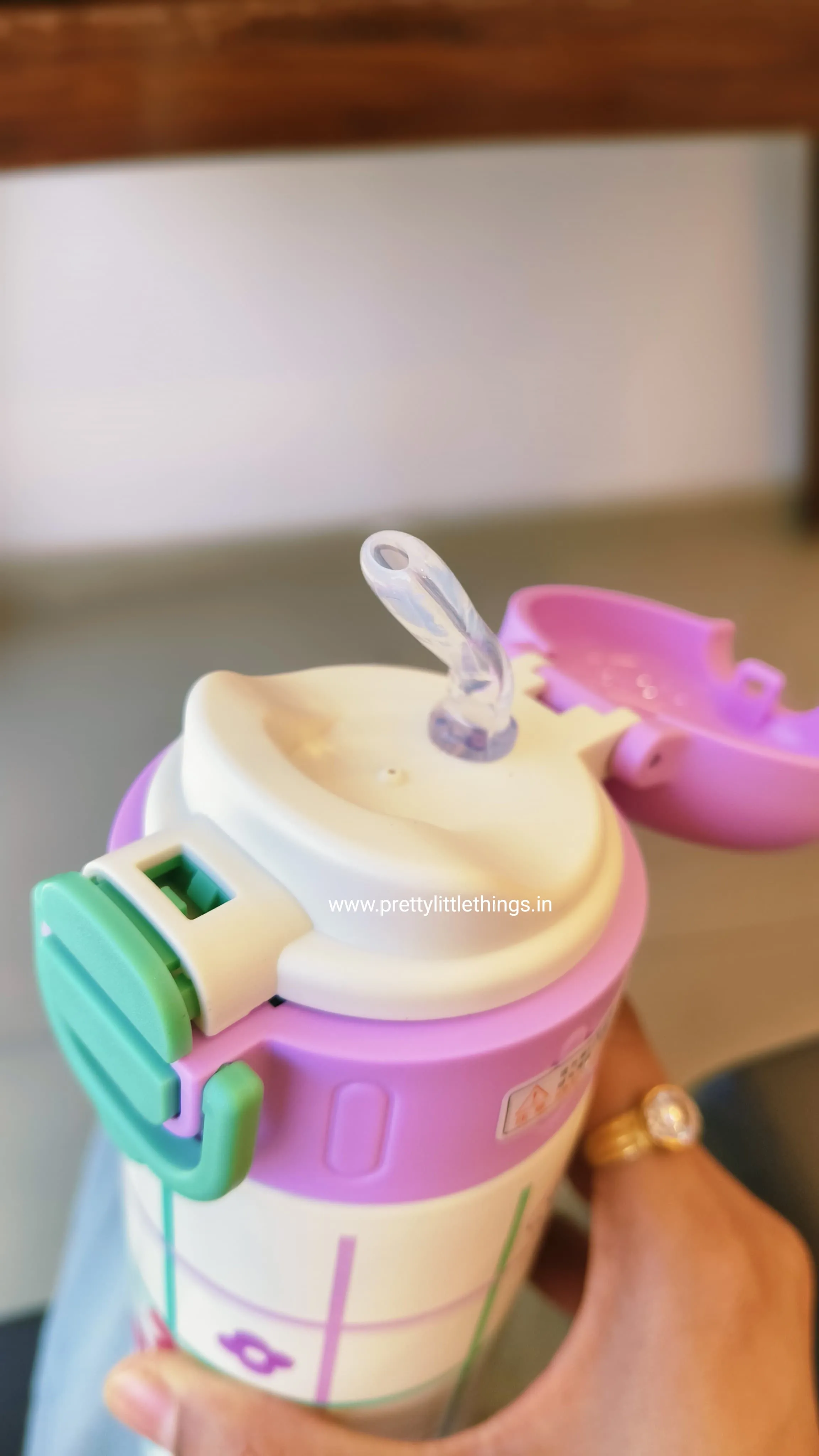 Sleek Insulated Water Bottles Donut / Kitty Dual Sipper [520 ml]