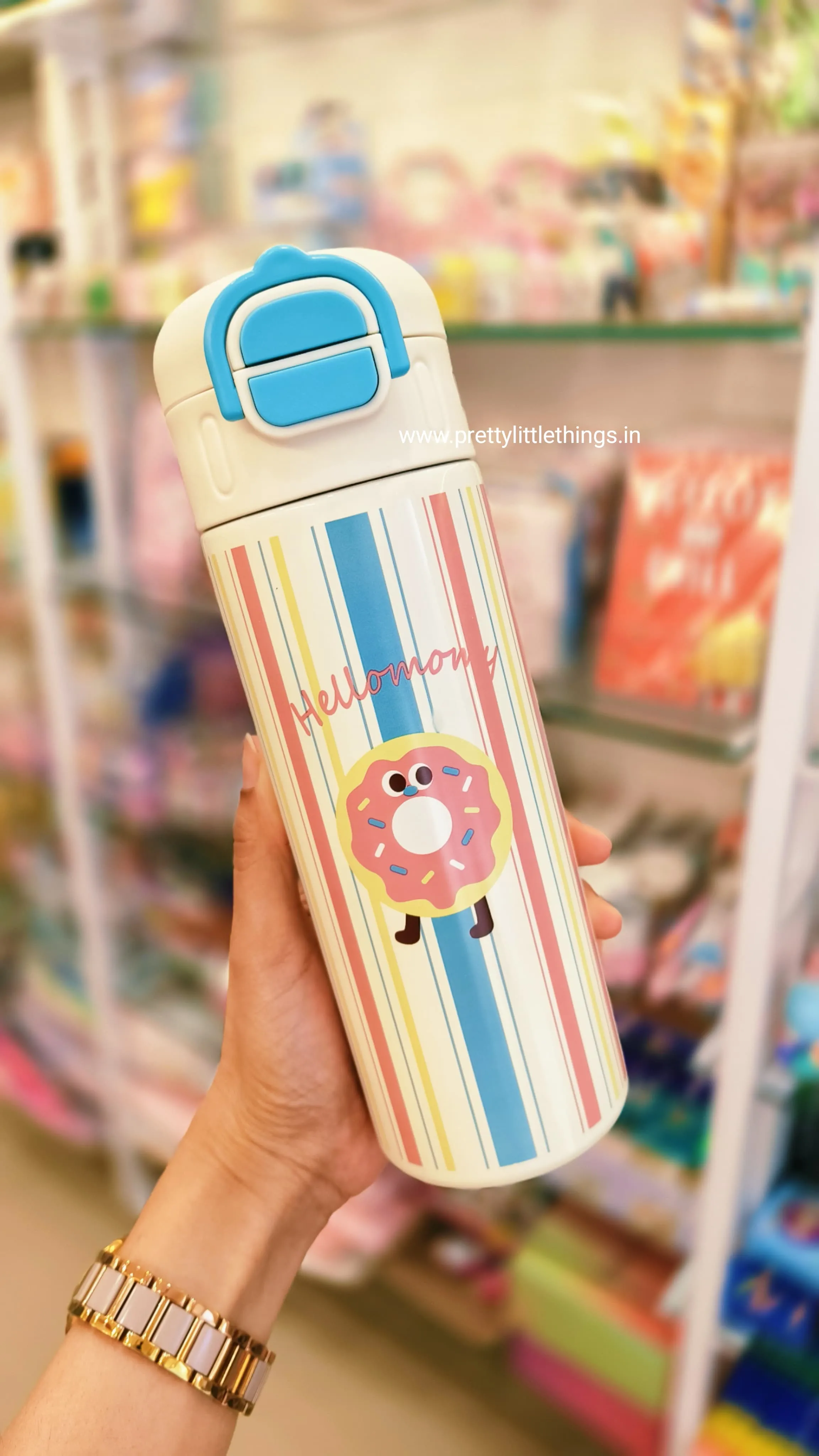 Sleek Insulated Water Bottles Donut / Kitty Dual Sipper [520 ml]