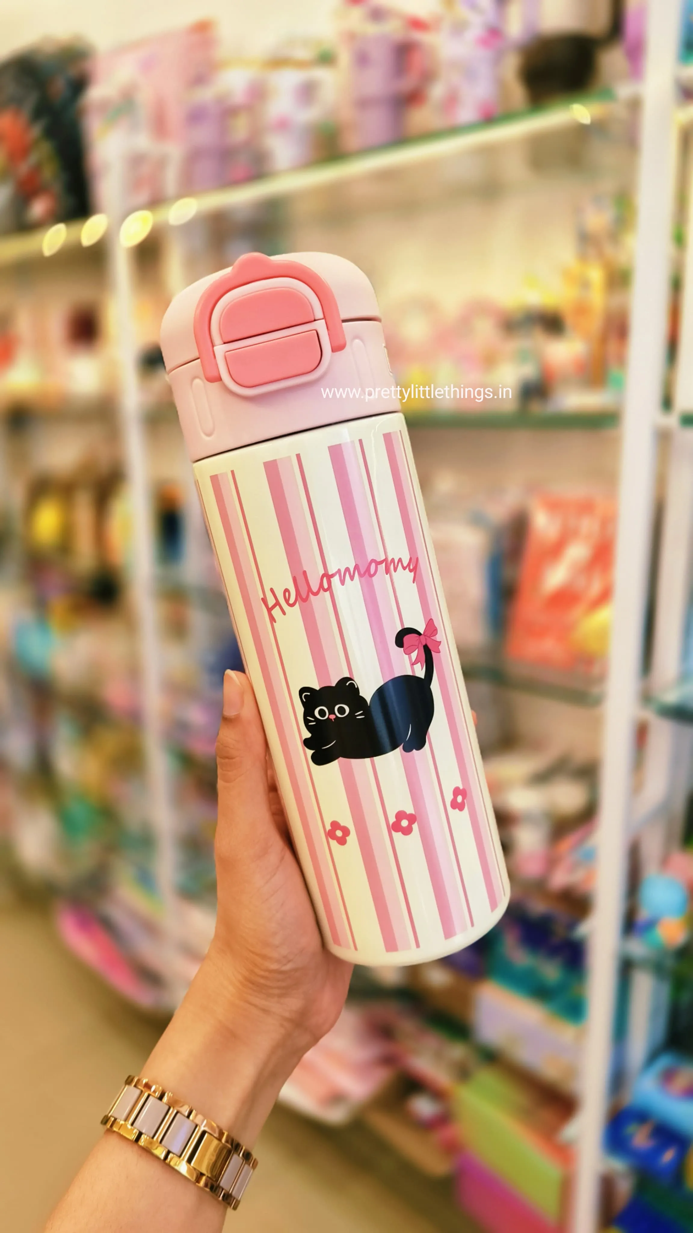 Sleek Insulated Water Bottles Donut / Kitty Dual Sipper [520 ml]
