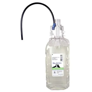 Sloan ESD-325 Clear Non-Scented Foam Soap Refill w/Black Straw ESD Soap Dispensers, Fragrance-Free, Non-Refillable, 1500 mL Bottle, 3460004