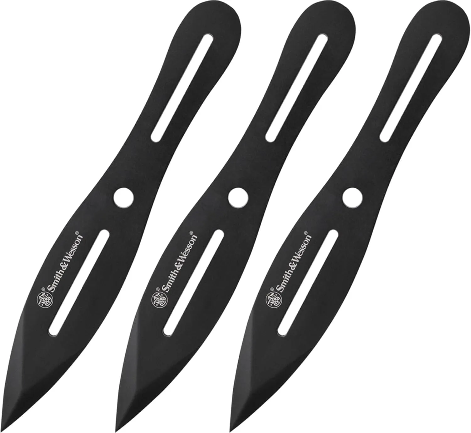 Smith & Wesson Bullseye Throwing Products with Full Tang Stainless Steel Design and Protective Nylon Sheaths for Recreation and Competition